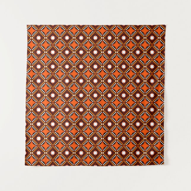 Seamless creative pattern with hand draw geometric wandteppich (Vorderseite)