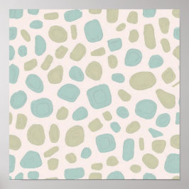 Seamless Eroded Patina Object Tiling Pattern Poster