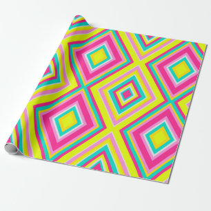 Seamless geometrical modern shapes triangles brigh geschenkpapier
