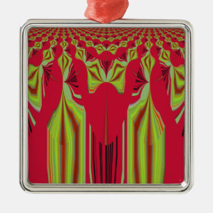 Seamless Hakuna Matata Design Silbernes Ornament