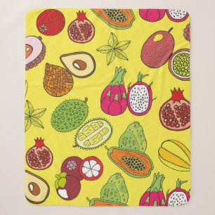 Seamless hand drawn pattern with tropical exotic f sherpadecke