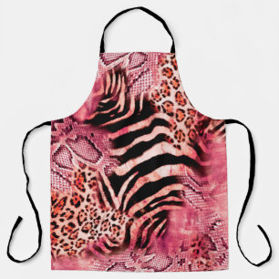 Seamless leopard pattern, abstract zebra. leopard, schürze