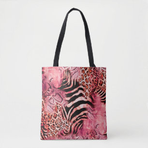 Seamless leopard pattern, abstract zebra. leopard, tasche