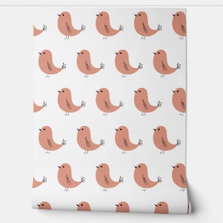Seamless minimalist vector pattern of cute birds Tapete