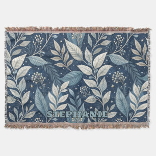 Seamless Night Garden Botanisches Muster Decke