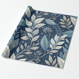 Seamless Night Garden Botanisches Muster Geschenkpapier