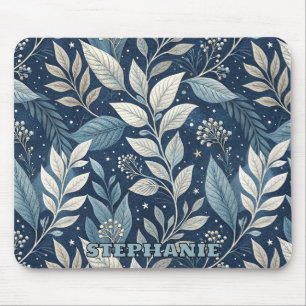 Seamless Night Garden Botanisches Muster Mousepad