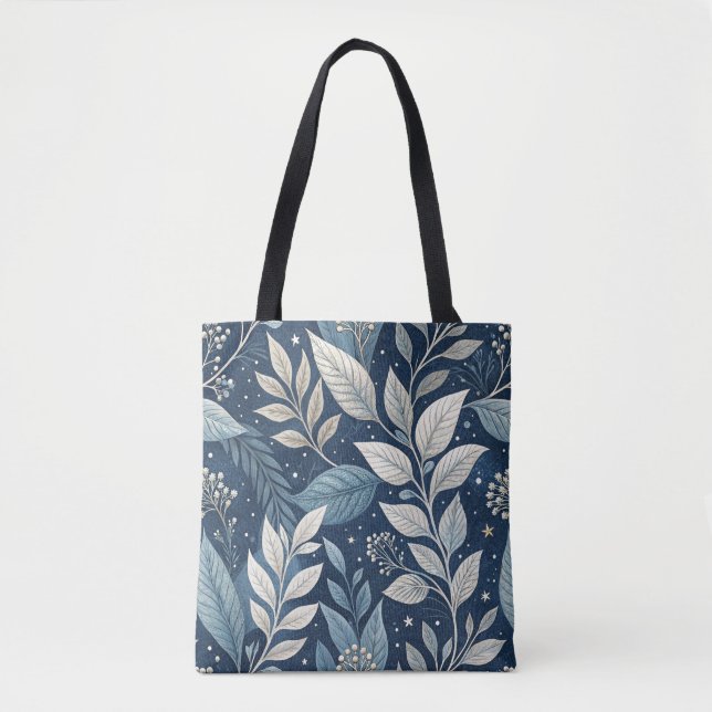 Seamless Night Garden Botanisches Muster Tasche (Vorderseite)