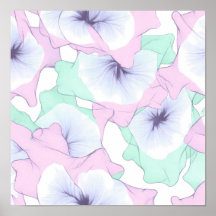 Seamless Pastel Lace Layering Fabric and Paper