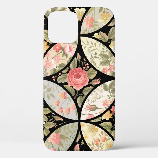 seamless patchwork floral pattern Case-Mate iPhone hülle (Rückseite)