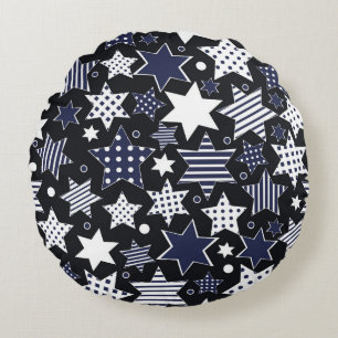 Seamless pattern background with stylized starspat rundes kissen
