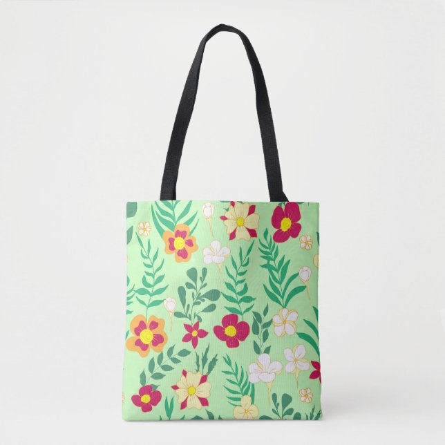 Seamless pattern flower and leaveshome decor, back tasche (Vorderseite)