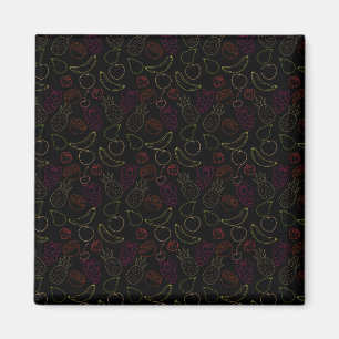Seamless Pattern Frucht Pattern 44 Magnet