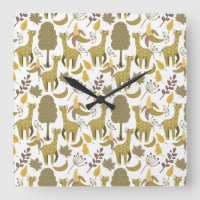 Seamless pattern Giraffe yellow white background