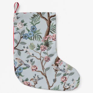 Seamless pattern in chinoiserie style with peonies kleiner weihnachtsstrumpf