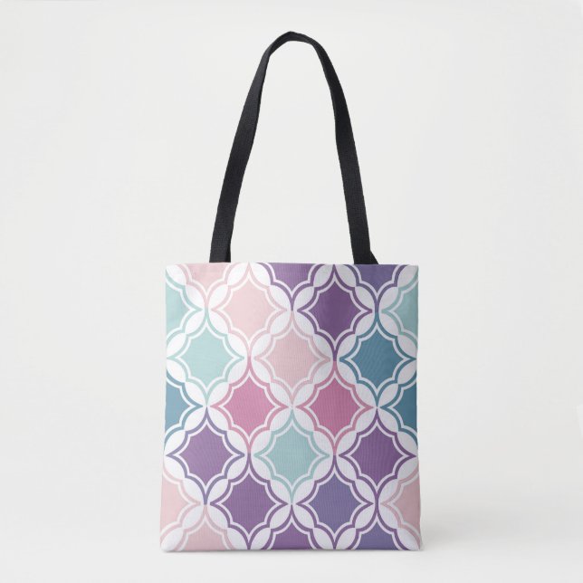 Seamless pattern of pastel colored geometric shape tasche (Vorderseite)
