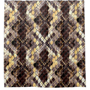 Seamless pattern of wild design. Skin background w Duschvorhang