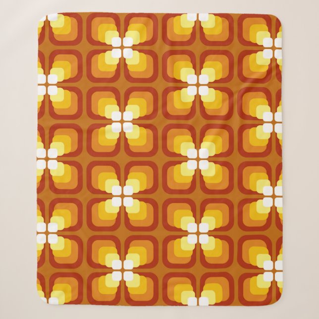 Seamless pattern with abstract floral elements and sherpadecke (Vorderseite)