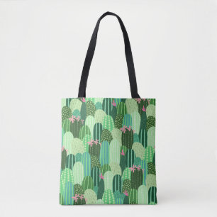 Seamless pattern with cactus tasche