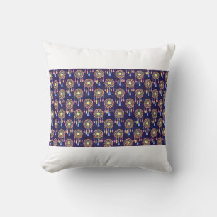 Seamless pattern with dreamcatchers, hand drawn in kissen