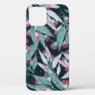 Seamless pattern with eucalyptus leaves and flower Case-Mate iPhone hülle