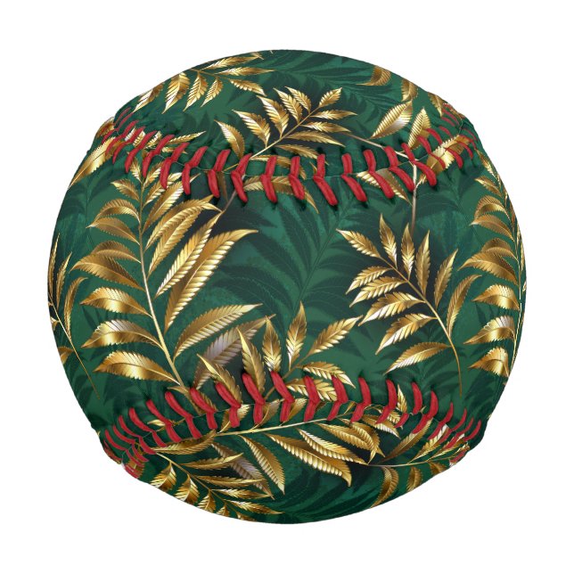 Seamless pattern with golden ferns baseball (Vorderseite)