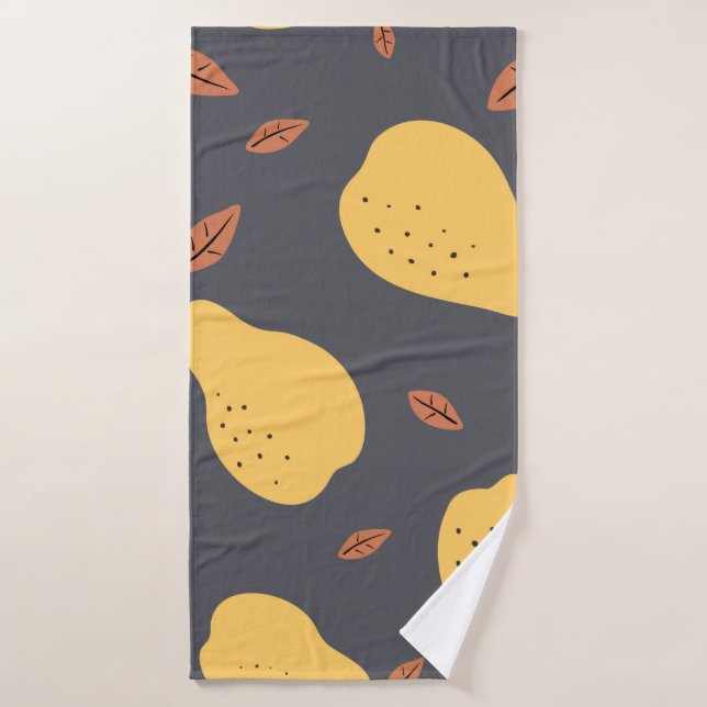 Seamless pattern with pears. Fruits light modern t Badehandtuch (Badehandtuch)