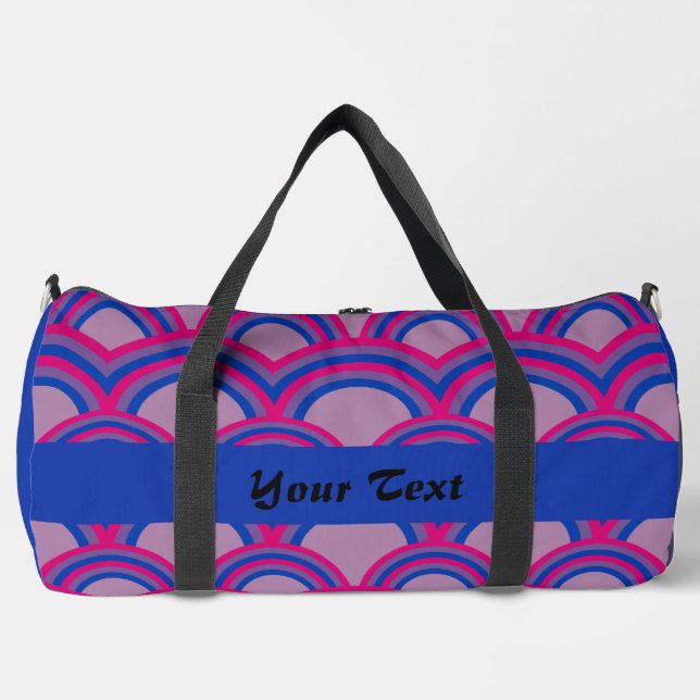 Seamless pattern with rainbows duffle bag (Vorderseite)