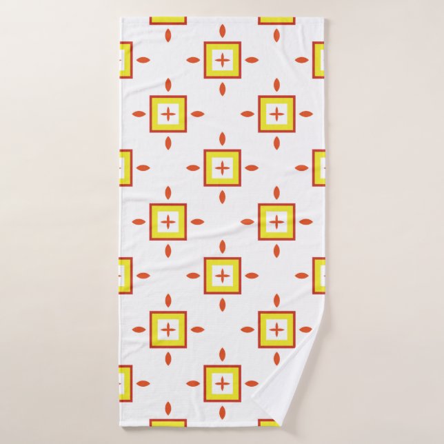 Seamless pattern with squares Abstract background  (Serviette de bain)