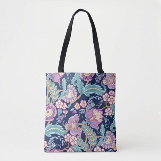 Seamless pattern with stylized ornamental flowers  tasche (Vorderseite)
