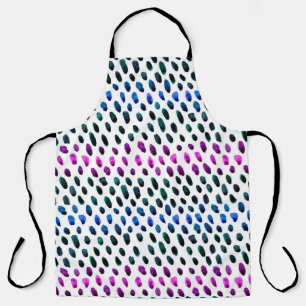 Seamless pattern with the watercolor colorful dots schürze