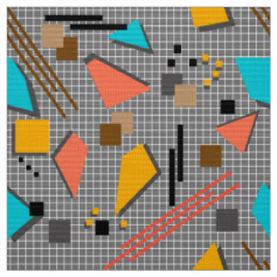 Seamless school geometric memphis shapes pattern s stoff