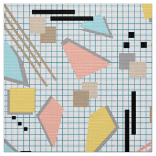 Seamless school geometric memphis shapes pattern s stoff