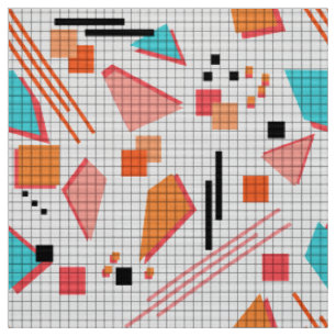 Seamless school geometric memphis shapes pattern s stoff