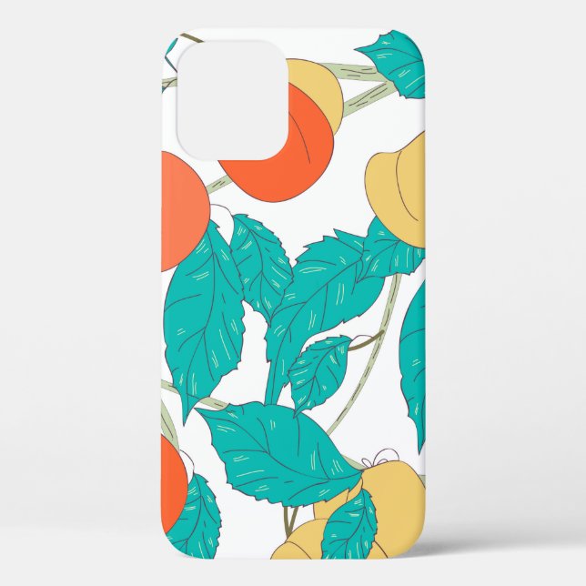 Seamless texture with fruits and leafs Case-Mate iPhone hülle (Rückseite)