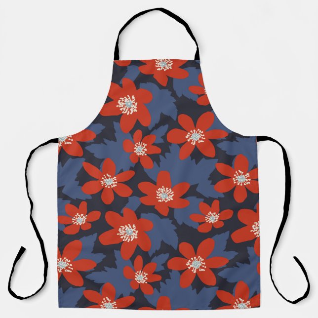 Seamless vintage pattern in Scandinavian style wit Schürze (Vorderseite)