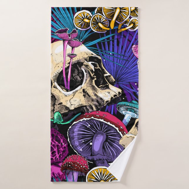 Seamless wallpaper pattern. Bright Magic Psychedel (Serviette de bain)