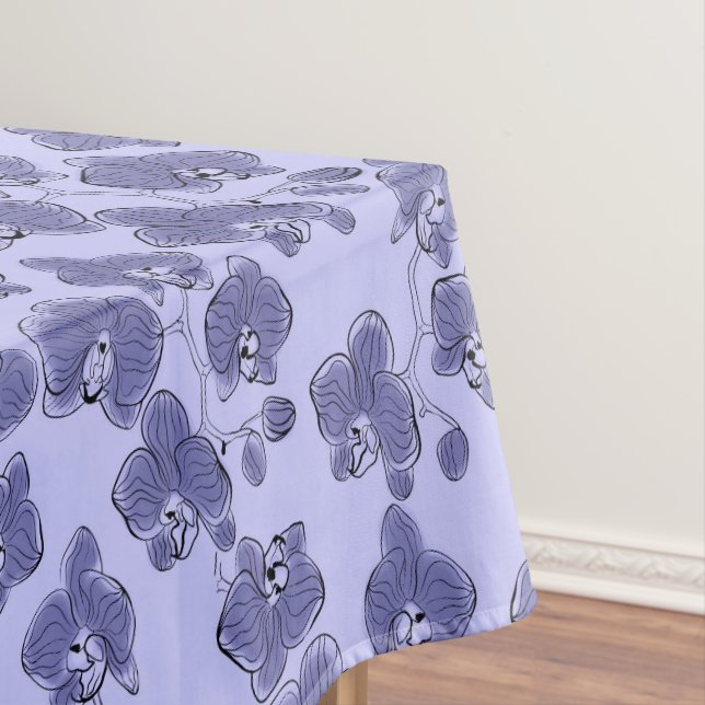 Seamless wassercolor orchius phalaenopsis Blume b Tischdecke (Beispiel)