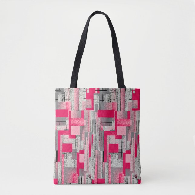 seamless watercolour digital patchwork pattern tasche (Vorderseite)