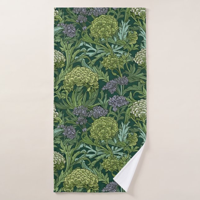 Seamless William Morris style floral pattern (Serviette de bain)