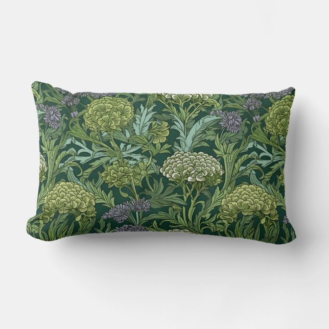 Seamless William Morris style floral pattern Lendenkissen (Vorderseite)
