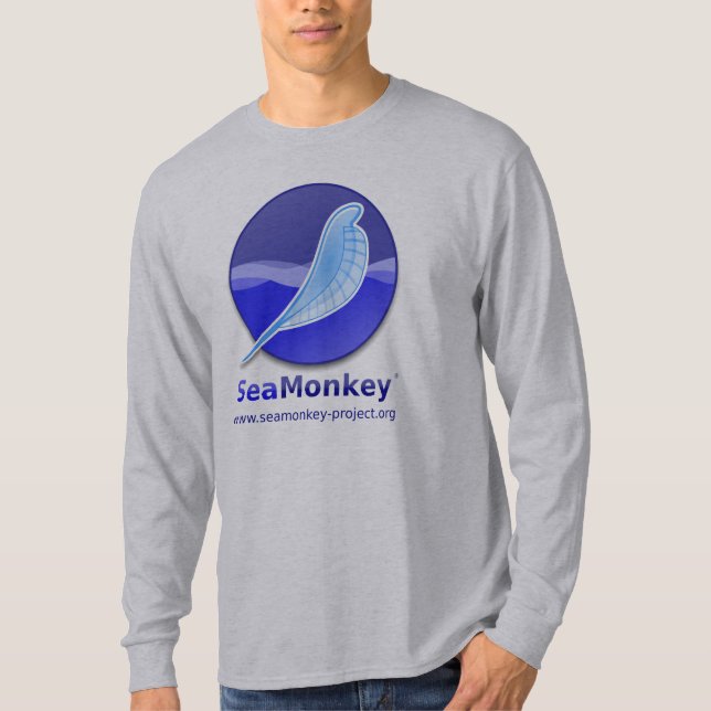 SeaMonkey Projekt - vertikales Logo T-Shirt (Vorderseite)