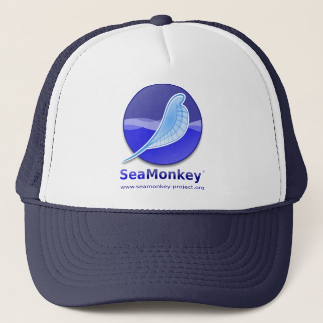 SeaMonkey Projekt - vertikales Logo Truckerkappe (Vorderseite)