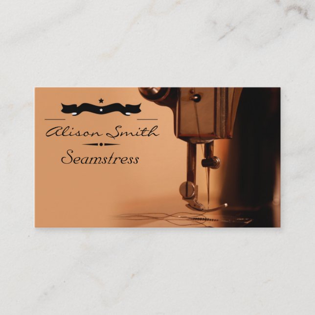 Seamstress Business Card Visitenkarte (Vorderseite)