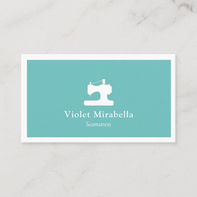 Seamstress Nähmaschine Business Card Visitenkarte (Vorderseite)