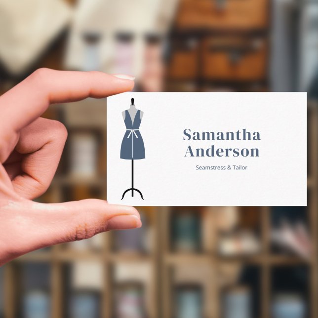 Seamstress - Schneider - Einfach Visitenkarte (Seamstress - Tailor - Simple Business Card)