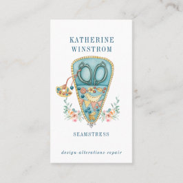 Seamstress Tailor Business Card Visitenkarte