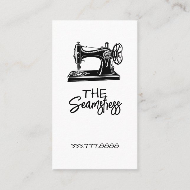 Seamstress Tailoring business card  Visitenkarte (Vorderseite)