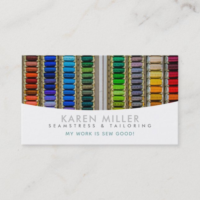 Seamstress und Schneiden Slogans Business Cards Visitenkarte (Vorderseite)