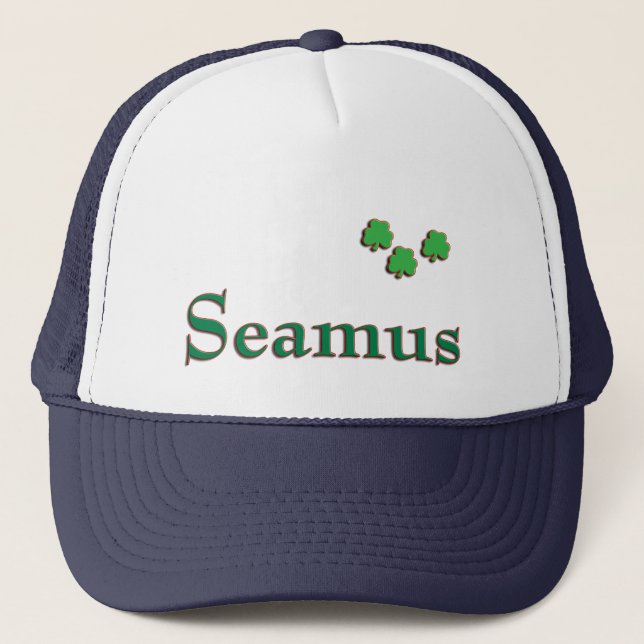 Seamus-Iren-Name Truckerkappe (Vorderseite)